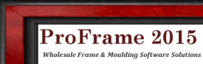 ProFrame 2015 - Picture Frame and Moulding Software Solutions.