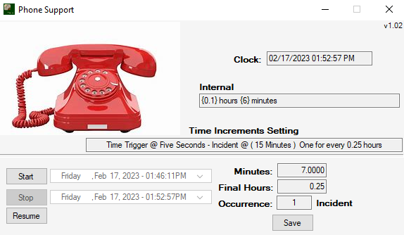 ProTimer - Phone Support Timer